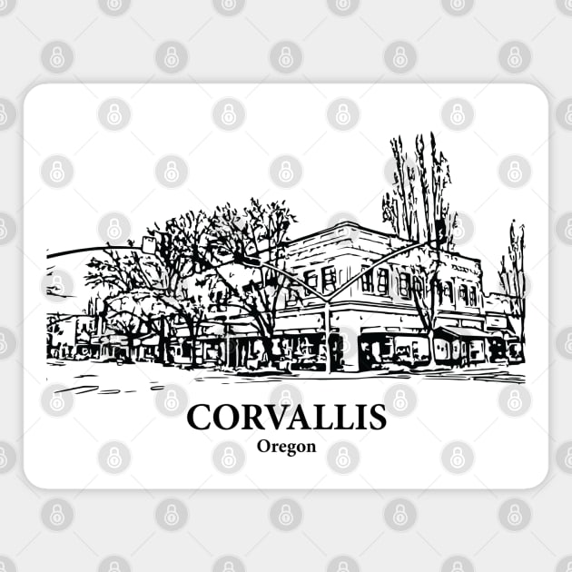 Corvallis - Oregon Magnet by Lakeric